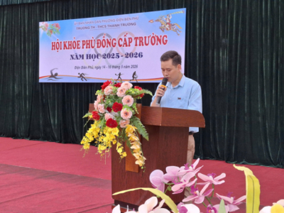 TRƯỜNG TH-THCS THANH TRƯỜNG TỔ CHỨC THÀNH CÔNG HỘI KHỎE PHÙ ĐỔNG CẤP TRƯỜNG NĂM HỌC 2025 – 2026