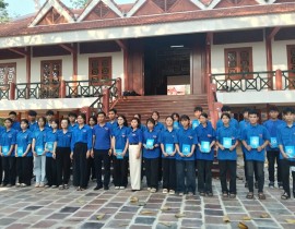 Lễ kết nạp đoàn viên mới nhân kỷ niệm 95 năm Ngày thành lập Đoàn - ảnh 5