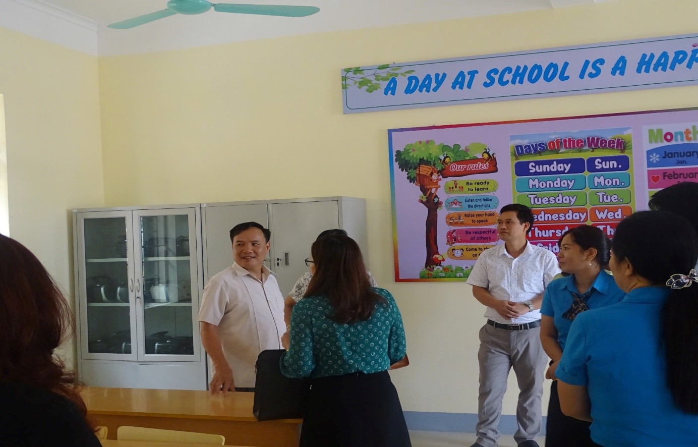 Trường TH-THCS Thanh Trường làm việc với đoàn giám sát của HĐND thành phố về công tác quản lý, sử dụng tài sản công