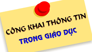 công khai giáo dục