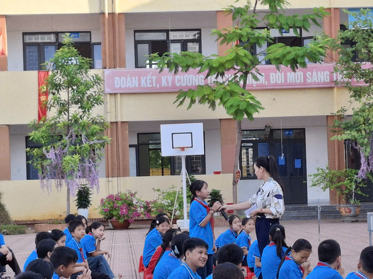 Trường TH-THCS Thanh Trường tổ chức tuyên truyền phổ biến giáo dục pháp luật của Nhà nước về dân số cho vị thành niên, thanh niên cho học sinh